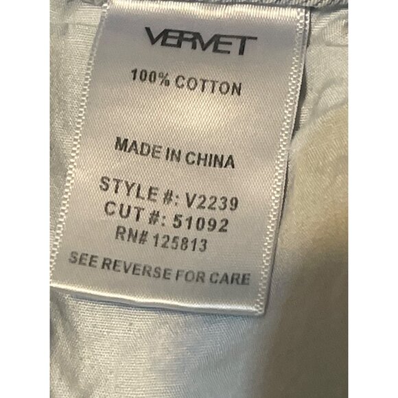 Vervet junior’s Light Wash Distressed Denim Shorts With Frayed Hem - Picture 9 of 15